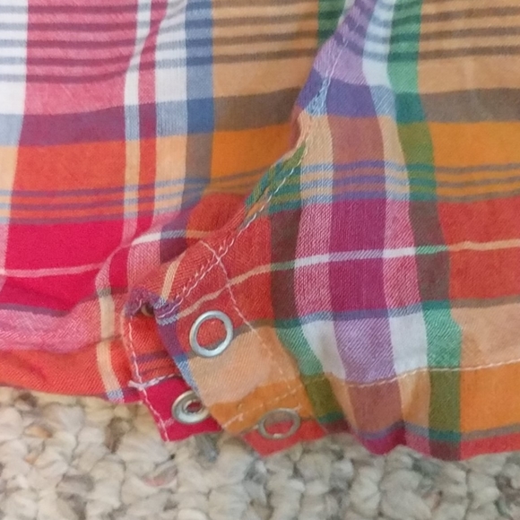 Ralph Lauren Madras plaid one piece boys 12 months - Picture 3 of 5